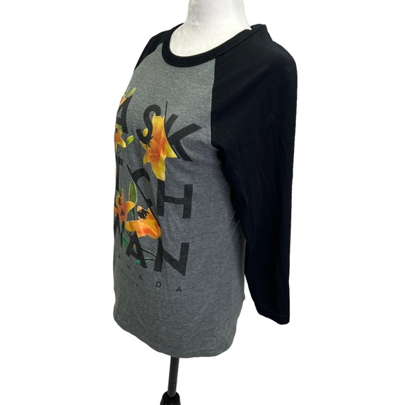 Hardpresssed Saskatchewan Women's T-Shirt 3/4 Sleeves Size S - Picture 3 of 8